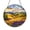 Acrylic 3.5 Inch, variant on Wild Lupine Flower Field Faux Stained Glass Round Window Decor2001