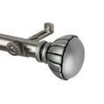 thumbnail image 2 of Decorative Magnolia Curtain Rod 28-48 inch - Satin Nickel, 2 of 3