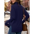 thumbnail image 2 of Anygrew Women Pullover Sweater Long Sleeve Casual Sweaters for Women Turtleneck Knit Jumper, 2 of 7