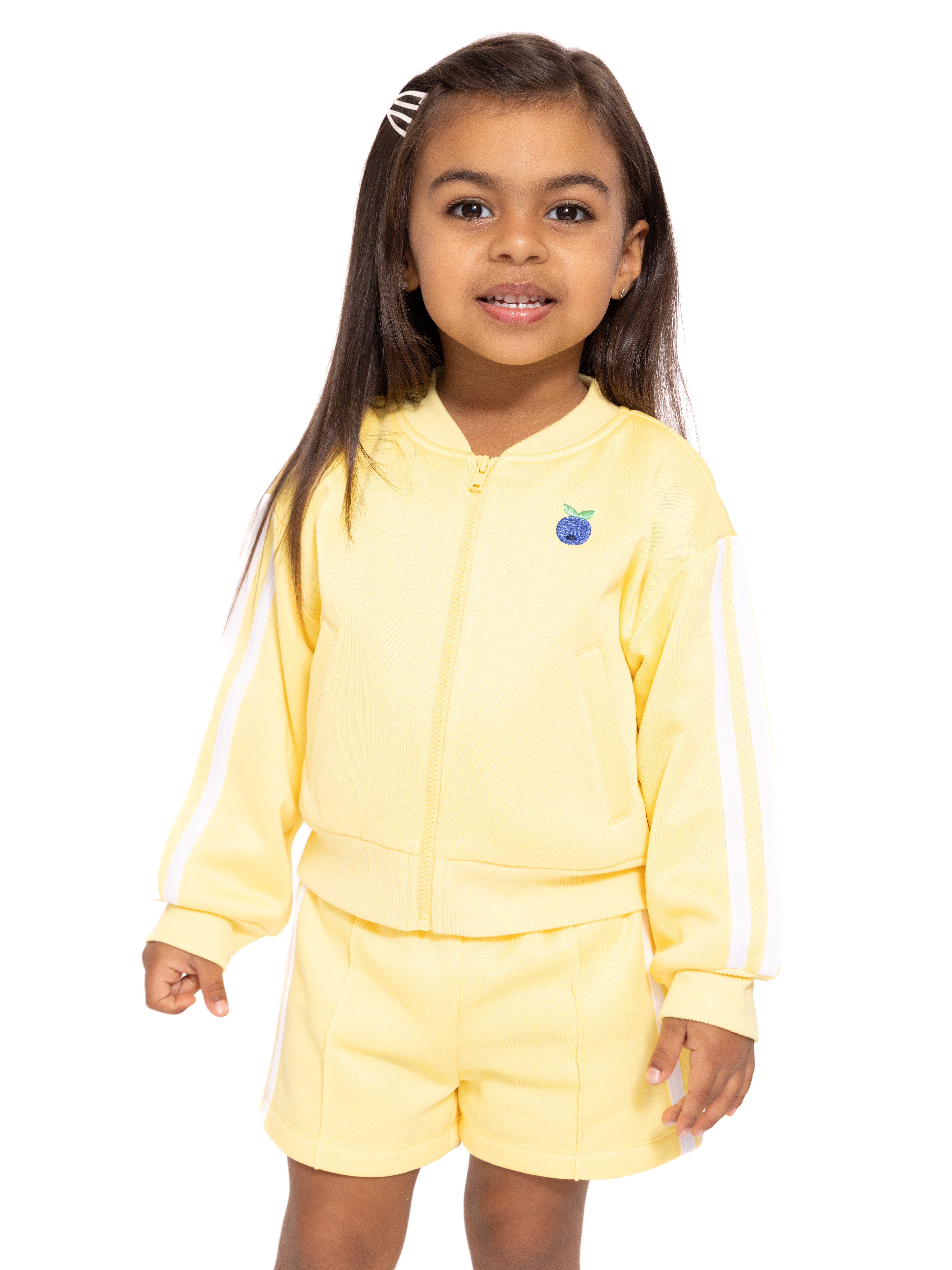 Wonder Nation Toddler Girls Full Zip Athletic Jacket, Sizes 12M-5T