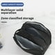 thumbnail image 4 of Almacenamiento y organización para el baño, organizadores y almacenamiento de armarios, neceser de viaje para mujeres y hombres, neceser impermeable para afeitarse, bolsas de almacenamiento plegables, 4 of 9