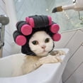 thumbnail image 3 of Pet Headgear - Pet Curly Hair Perm Hat Cosplay Funny Hat Puppy Cap Cat Headwear Pet Accessories Photo Props, 3 of 8