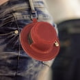 thumbnail image 4 of Jubipavy Retro Creative Hat Shaped Coin Purse, Vintage Faux Leather Portable Mini Storage Pouch With Carabiner Clip, 4 of 4