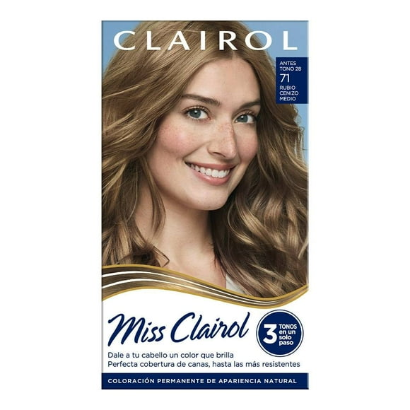 Tinte para cabello Miss Clairol 71 rubio cenizo medio