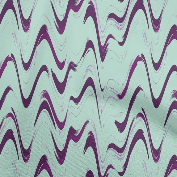 oneOone Cotton Poplin Aquamarine Fabric Geometric Craft Projects Decor Fabric Printed By The Yard 42 Inch Wide-88