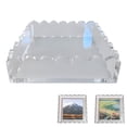 thumbnail image 2 of Scalloped Acrylic Tray Acrylic Scalloped Tray With Mat Acrylic Picture Frame Decorative Tray Tray For Coffee Table Clear Acrylic Tray Clear Decorative Tray Organizing, 2 of 9