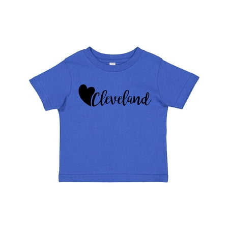 

Inktastic Cleveland with a heart Boys or Girls Toddler T-Shirt