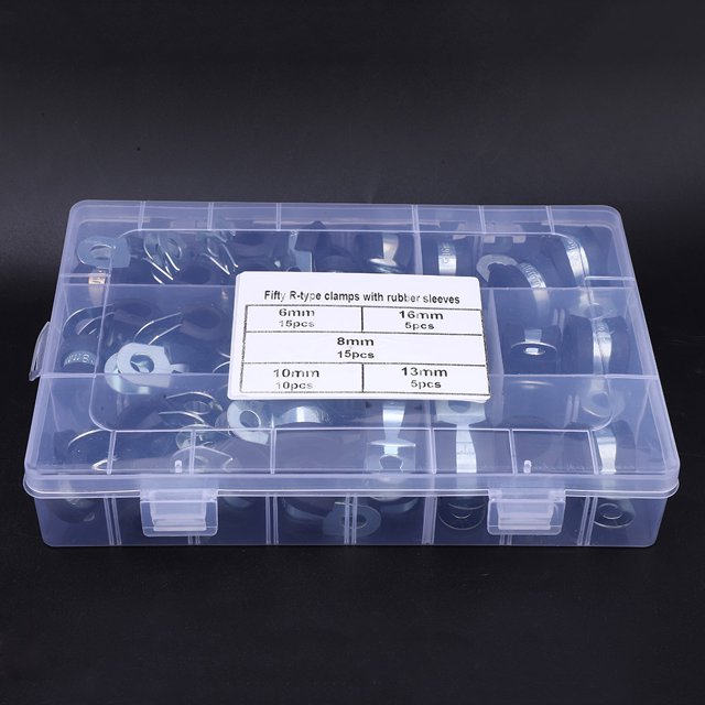 High Toughness R Type Clamp, R Type Hose Clamp, Wide Application Pressure For Cable Vehicle Building Industrial Petrochemical