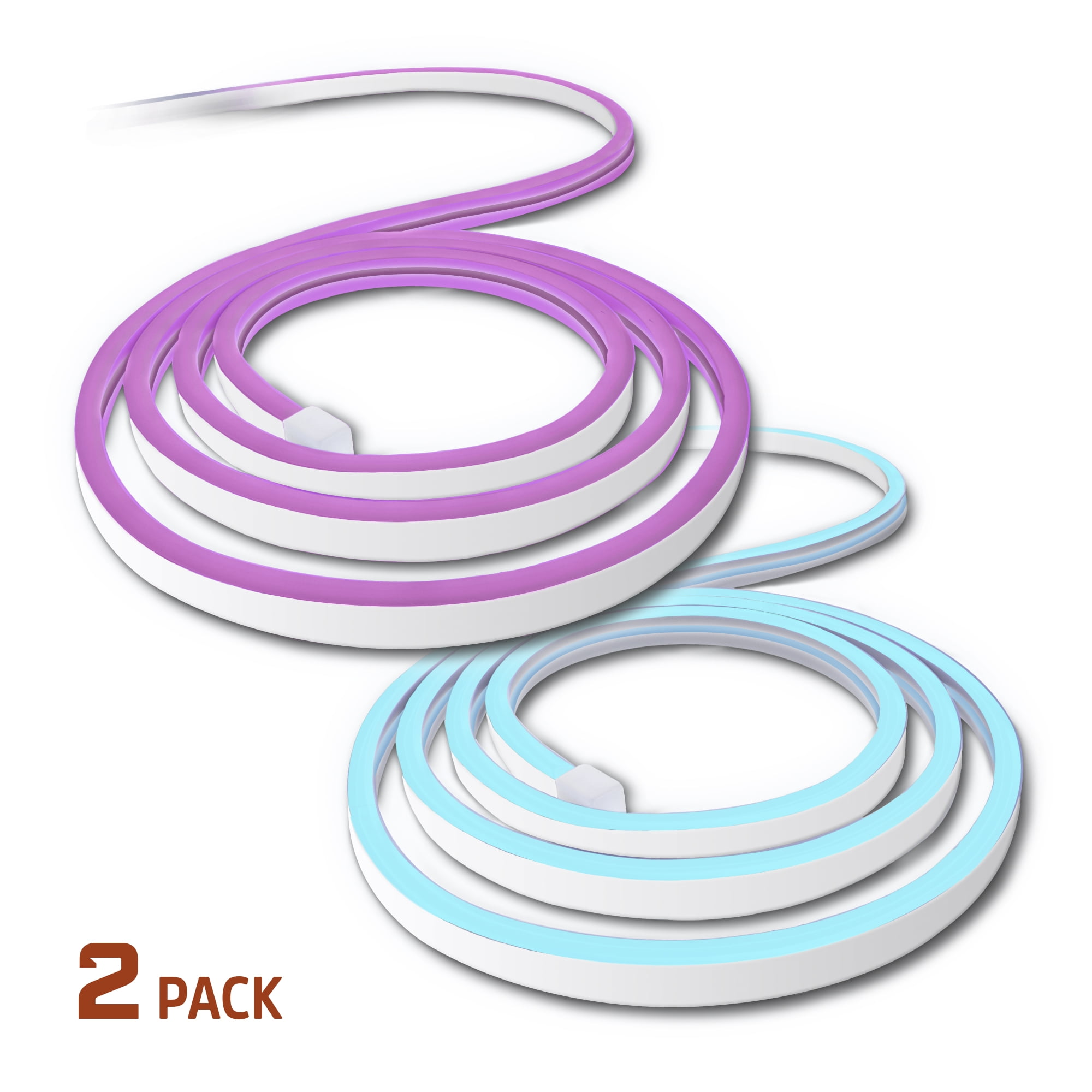 Energizer Smart Neon LED Light Strips, 20 Ft RGBW Wi-Fi LED Rope Light, Water Resistant for Outdoor & Indoor, Compatible with Alexa Google Home & Siri, App, Voice & Remote Control, Flexible, Dimmable