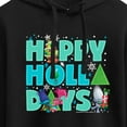 thumbnail image 3 of Trolls - Happy Holla Days Branch and Poppy - Juniors Cropped Pullover Hoodie, 3 of 5