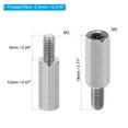 thumbnail image 2 of Uxcell M3x12mm+6mm Male-Female Hex Standoff Screws, Stainless Steel PCB Standoffs for Motherboards, 20 Pack, 2 of 4