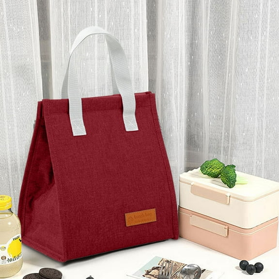 Insulated Lunch Bag, Reusable Lunch tote, Eco-Friendly Leak-Proof Thermal Food Container for Work School Picnic, Multiple Compartments Adjustable Dividers Easy-Clean Lining Durable Recycled Materials