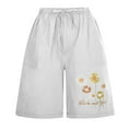thumbnail image 4 of IROINNID Women's Casual Printed Drawstring Waist Summer Bermuda Shorts, 4 of 5