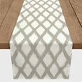 thumbnail image 3 of Creative Products Painted Diamond Pattern Khaki 16x90 Poly Twill Table Runner, 3 of 3