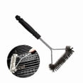 thumbnail image 3 of Stainless Steel BBQ Grill Brush with Wire Shavings for Outdoor Cleaning Tools Household Gadgets, 3 of 5
