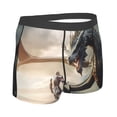 thumbnail image 3 of Daiia Swordsman Cool Dragon Men's Underwear Boxer Briefs, Cotton Stretch Moisture-Wicking Underwear-X-Large, 3 of 9