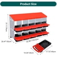 thumbnail image 4 of Cherish Roll Away Chicken Nesting Boxes – Durable Chicken Laying Boxes for Safe, Clean Egg Collection, 4 of 7