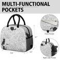 thumbnail image 6 of Cat and Flower White Pattern Insulated Leakproof Lunch Box for Work, Lunch Bag for Women Men, Loncheras Para Mujer for Beach Travel Picnic Camping, 6 of 6