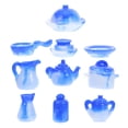 thumbnail image 1 of FONDOTIN 10 Pcs Resin Mini Cooking Set Chinese Porcelain Style For DIY Decoration, 1 of 6
