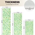 thumbnail image 4 of Green Yellow Checkerboard Checkered Pattern Kitchen Rugs Sets Of 3,Kitchen Runner Rugs Non Skid Washable,Decorative Kitchen Floor Mats for Kitchen,Sink,Laundry,17"x30"+ 17"x47" + 17"x59", 4 of 6