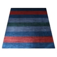 thumbnail image 3 of Rugsotic Carpets Hand Knotted Wool Area Rug 3'x5' Blue Light Blue Contemporary Rectangle Indoor Rug for Living Room, Bedroom Antimicrobial L00204, 3 of 6