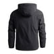 thumbnail image 2 of Chaqueta de hombre impermeable abrigo de lluvia chaqueta de secado rápido abrigo al aire libre otoño invierno con capucha cortavientos, 2 of 3