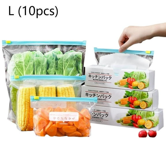 Food Storage Bags BPA-free Freezer Bags Leak-proof Reusable Fresh Bag Ture N6Q8