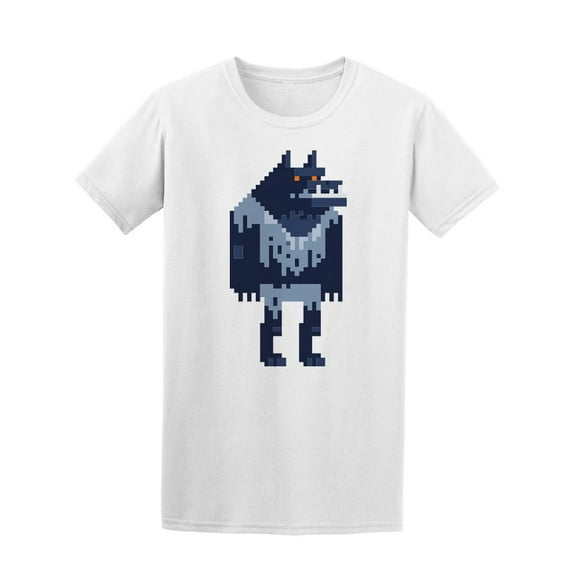 Scary Werewolf Pixel Art Tee Men's -Image by Shutterstock