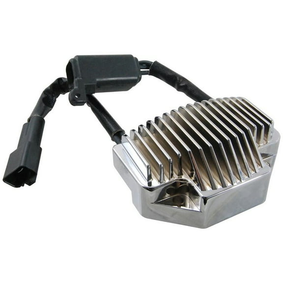 OEG Parts New Chrome Regulator Rectifier Assembly Replacement For Harley Davidson FXDL Dyna LowRider Motorcycle 74631-04, 7463104