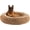 Brown, variant on Calming Dog Bed Anti-Anxiety Donut Dog Beds for Small Medium Large Dogs,Washable Plush Fluffy Indoor Cat Kitten Round Cuddler Cushion 45"