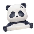 thumbnail image 1 of Soporte para rollo de papel higiénico con forma de animal, dispensador de papel higiénico decorativo para baño, montado en la pared. Panda, 1 of 9
