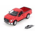 thumbnail image 1 of Diecast Car w/Trailer - 2015 Ford F-150 Regular Cab Pick Up, Red - Welly 24063WR - 1/24 Scale Diecast Model Toy Car, 1 of 3