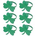 thumbnail image 2 of Shisuyan Shamrock Napkin Rings Elegant Table Decoration 6Pcs 2x1.7x1.7In, 2 of 8