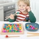 thumbnail image 1 of Juguete Educativo Ticfox de Clasificación de Colores de Madera Juego de Cuentas de Tablero de Clavijas, 1 of 10