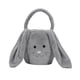 thumbnail image 1 of Bonita canasta de conejito de Pascua de peluche para decoraciones de fiesta infantil, uso diario, duradera. Gris, 1 of 6