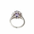 thumbnail image 4 of HeartsAndYou 2ct Natural Blue Sapphire & Diamond Ring Halo 100% REAL 14k SOLID White Gold, 4 of 9