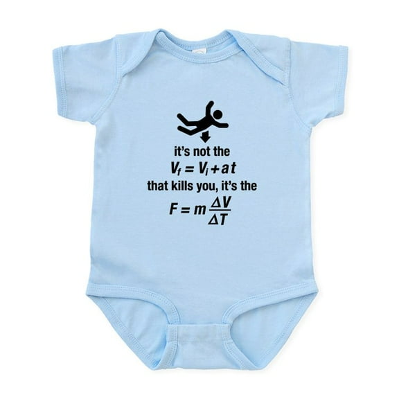 CafePress - Physics Body Suit - Baby Light Bodysuit, Size Newborn - 24 Months