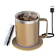 thumbnail image 1 of Juego Calentador Eléctrico de Tazas de Café | Taza de Acero Inoxidable con Base de Calentamiento y Tapa, Inteligente para Calentar Leche,, 1 of 15