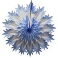 thumbnail image 1 of 3-Pack Devra Party 19 Inch Tissue Paper Snowflake Decoration, Light Blue Tip, 1 of 1