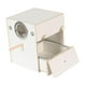 thumbnail image 1 of Caja de cría de periquitos con cajón, casa de apareamiento de loros de madera, jaula para pájaros 20x20x30 cm, 1 of 9