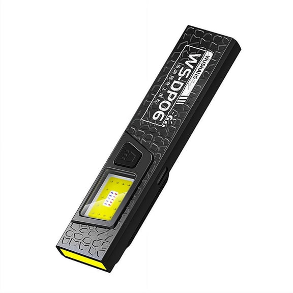 1PCS Rechargeable Magnetic Flashlight 650 Lumens, LED Pocket Light, Type-C Fast Charging with Battery Display, Water-Resistant for Outdoor Camping Emergency Home – Gift for Men