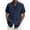 Navy, variant on Short Sleeve Shirts for Men Hawaiian Button Down Collared Neck Solid Tshirts Summer Beach Casual Loose Vacation Tops