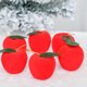 thumbnail image 4 of 18pcs Navidad Manzanas rojas Colgante Árbol de Navidad Decoración Colgante Manzanas Decoración, 4 of 5