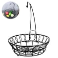 thumbnail image 4 of Cesta De Frutas Redonda Tazón De Frutas Multipropósito Soporte De Soporte Con Cable Organizador Colgador De Plátano Para Pan Merienda Frutas Verduras Almacenamiento De Exhibición Vogacara HA013135-00, 4 of 7