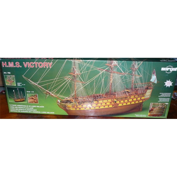 Mantua/Sergal782 HMS-Victory 1:78 Scale Plank-On-Frame Wood Ship Model Kit