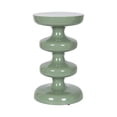 thumbnail image 4 of Kate and Laurel Fondi Modern Metal Round Side Table, 12 x 12 x 21, Green, Dorm Living Room Stacked Bubble End Table for Use as Bedroom Nightstand or Outdoor Patio Decor Option, 4 of 8