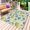 Beige, variant on Green Blue Dinosaur Outdoor Rug for Patio/Deck/Porch, Non-Slip Large Area Rug 5 x 7 Ft, Striped Trees Animals Modern Art Indoor Outdoor Rugs Washable Area Rugs, Reversible Camping Rug Carpet Runner