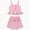 005 Pink, variant on Toddler Baby Girl Outfits Solid Summer Clothes Ruffles Hem Sleeveless Tank Tops Elastic Waist Shorts 2Pcs Clothes Set Kaprioy Toddler Girl Clothes 18 24 Months 2T 3T 4T