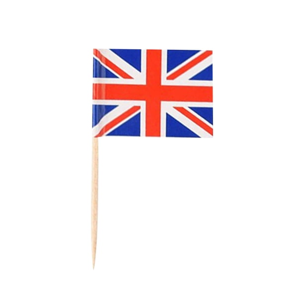 Xihbxyly Palillos de Dientes con Bandera, Palillos Decorativos para Frutas, Brochetas para Cóctel, Tenedores Multiusos para Postre o Sushi, Decoraciones para Fiestas, Juego de 100 Piezas, Tamaño 9 X