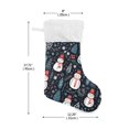 thumbnail image 2 of Ryvnso Christmas Stockings Snowman Trees 17.7" Large Stocking Decoration 2 Pack, 2 of 7
